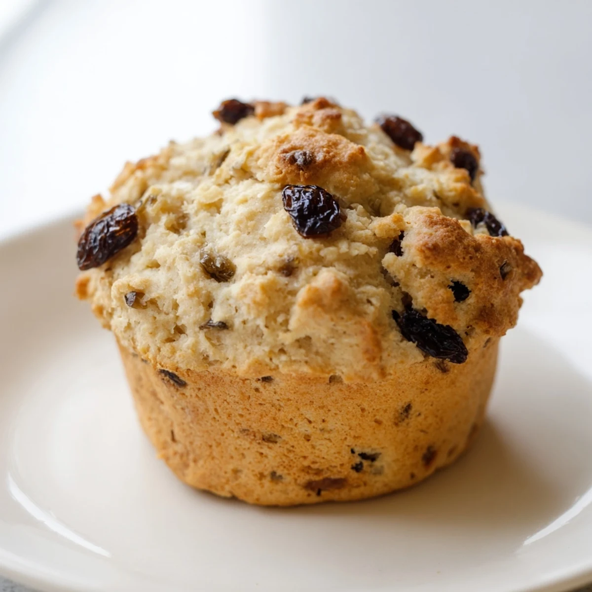 Plump currants studded in Irish Soda Bread Muffins, paired with coffee on a cozy morning.