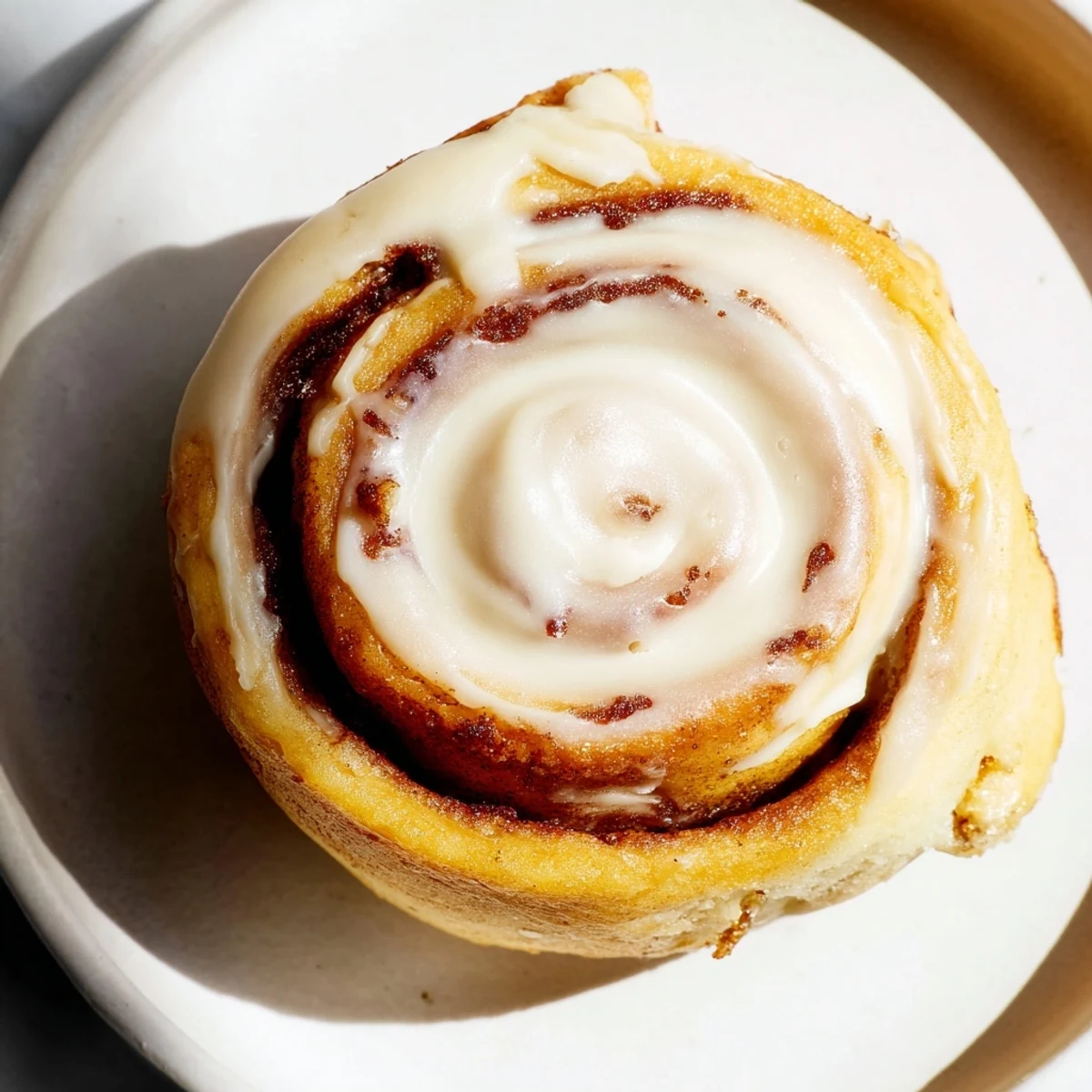 Golden Keto Cinnamon Buns fresh from the oven, drizzled with creamy icing and sprinkled with cinnamon sugar for a perfect low-carb treat.