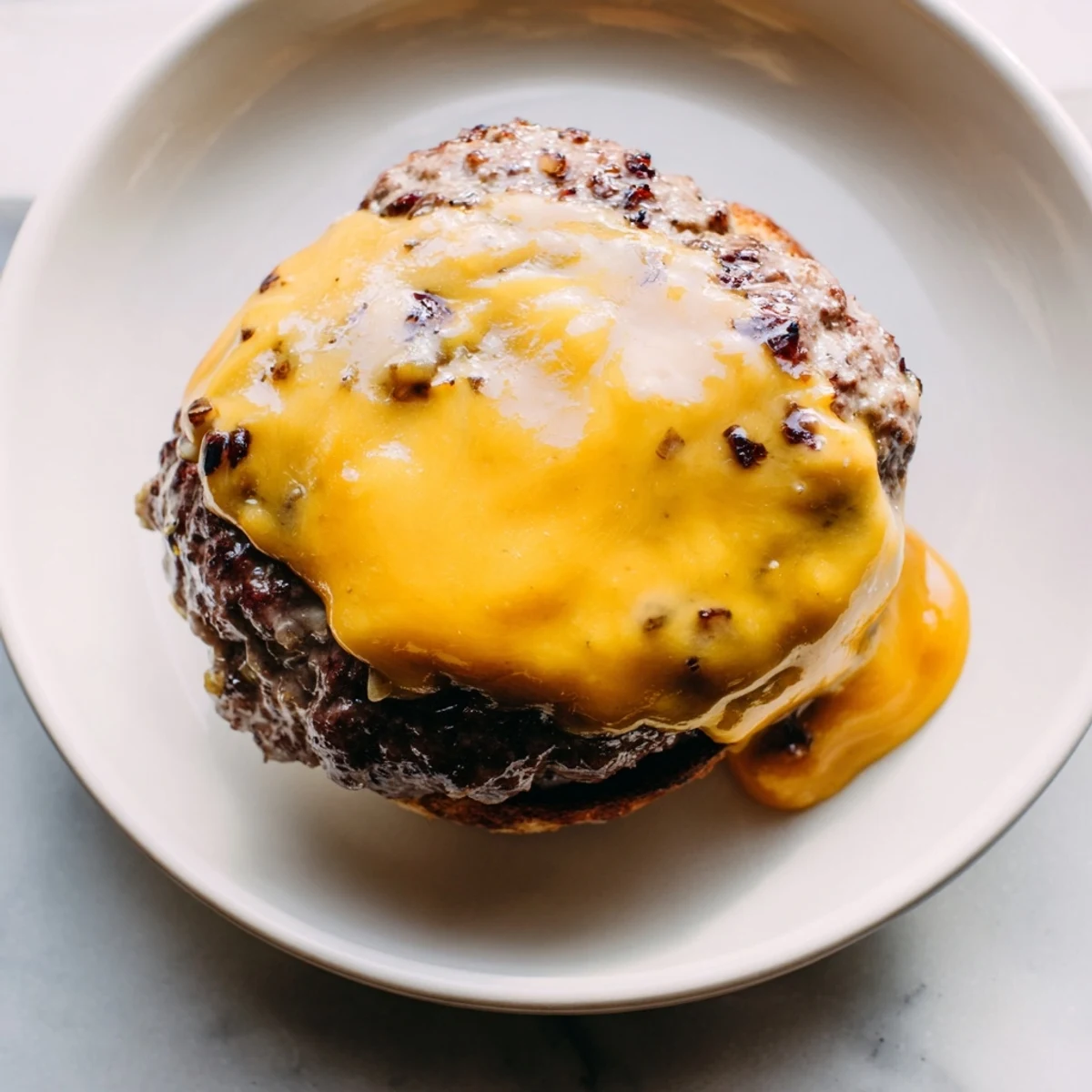 Delicious homemade air fryer hamburger patties served with crisp lettuce tomato pickles and condiments