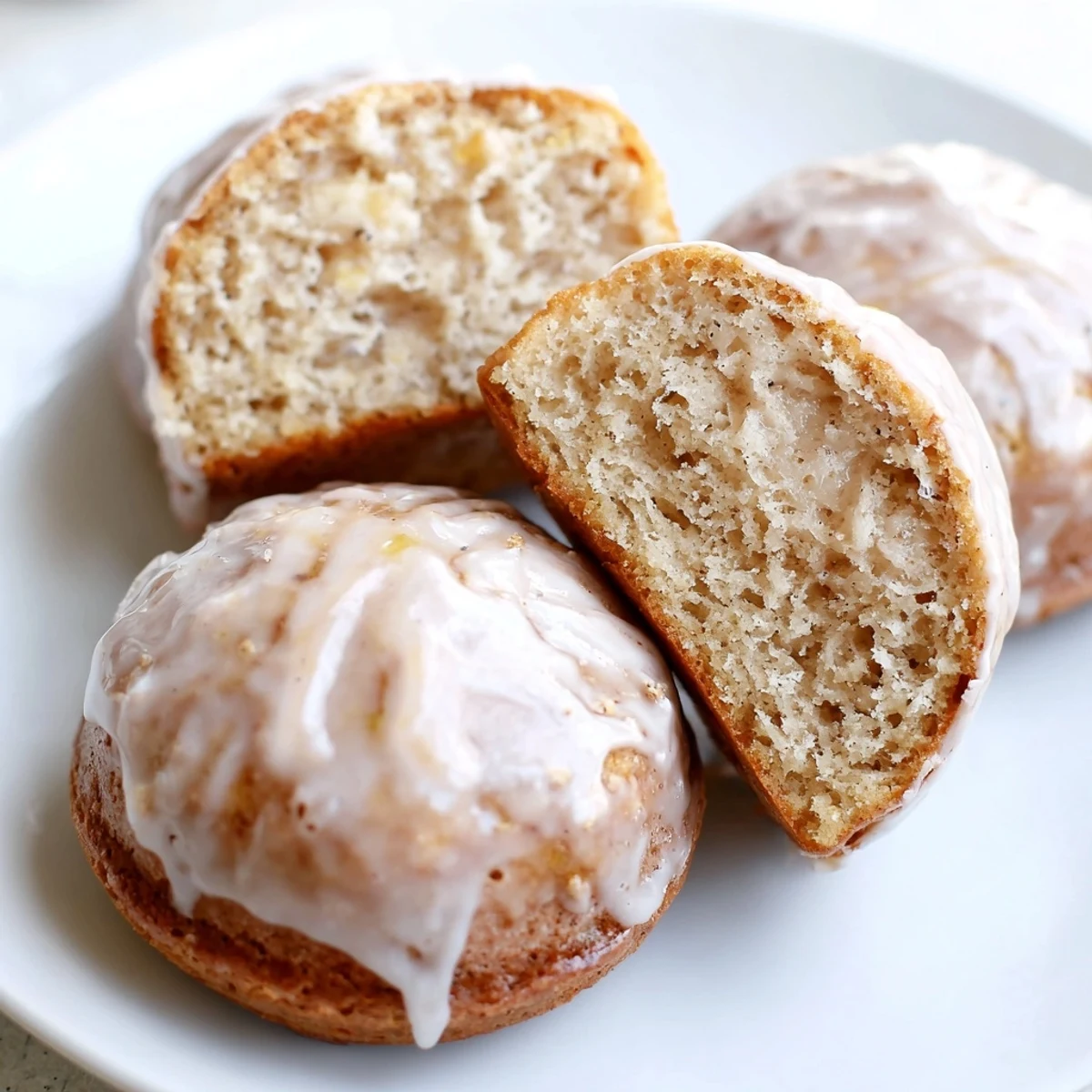 Fresh Banana Donuts cooling on a wire rack, golden, sweet banana aroma