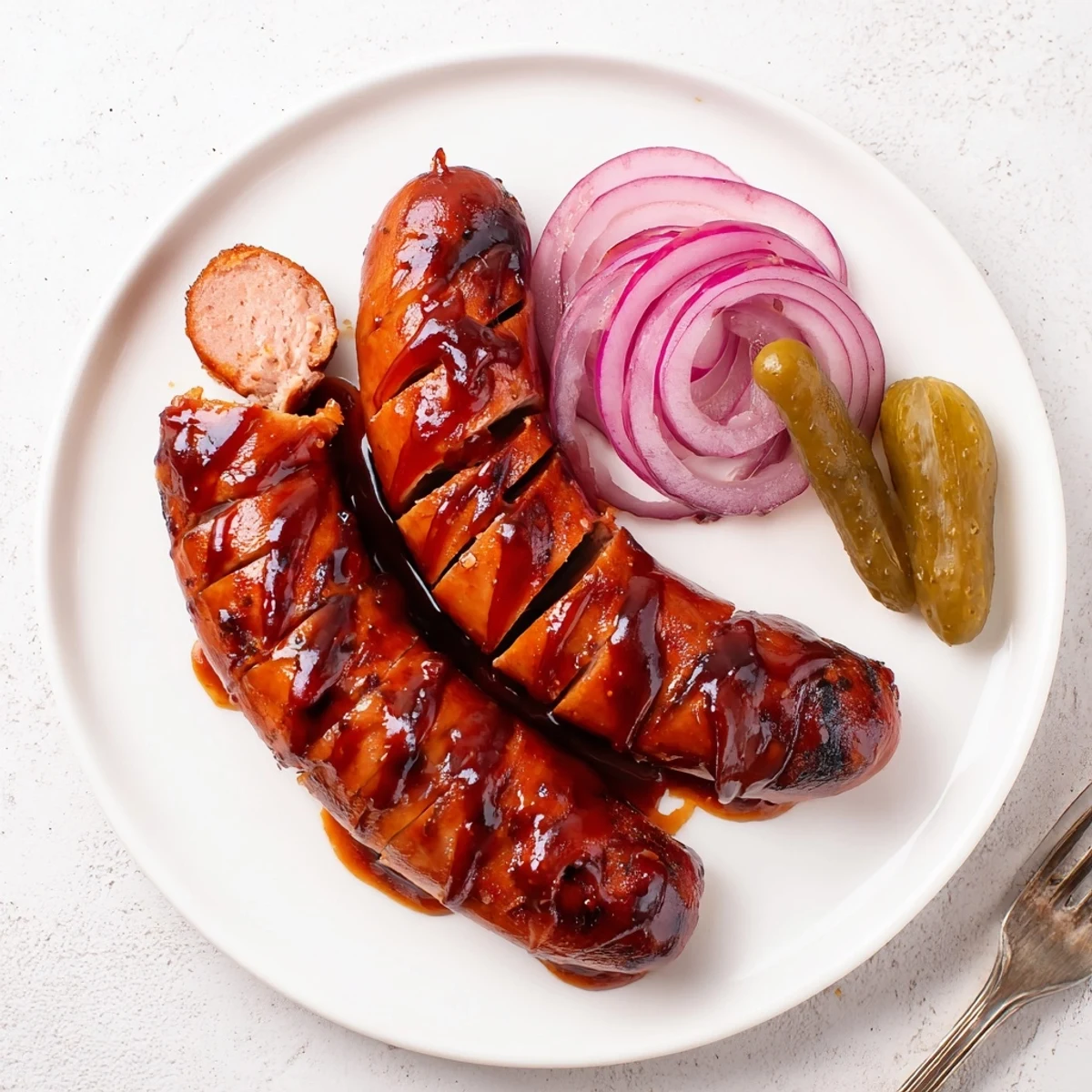 Smoky BBQ Sausage Recipe perfect for backyard cookouts, charred, juicy bites
