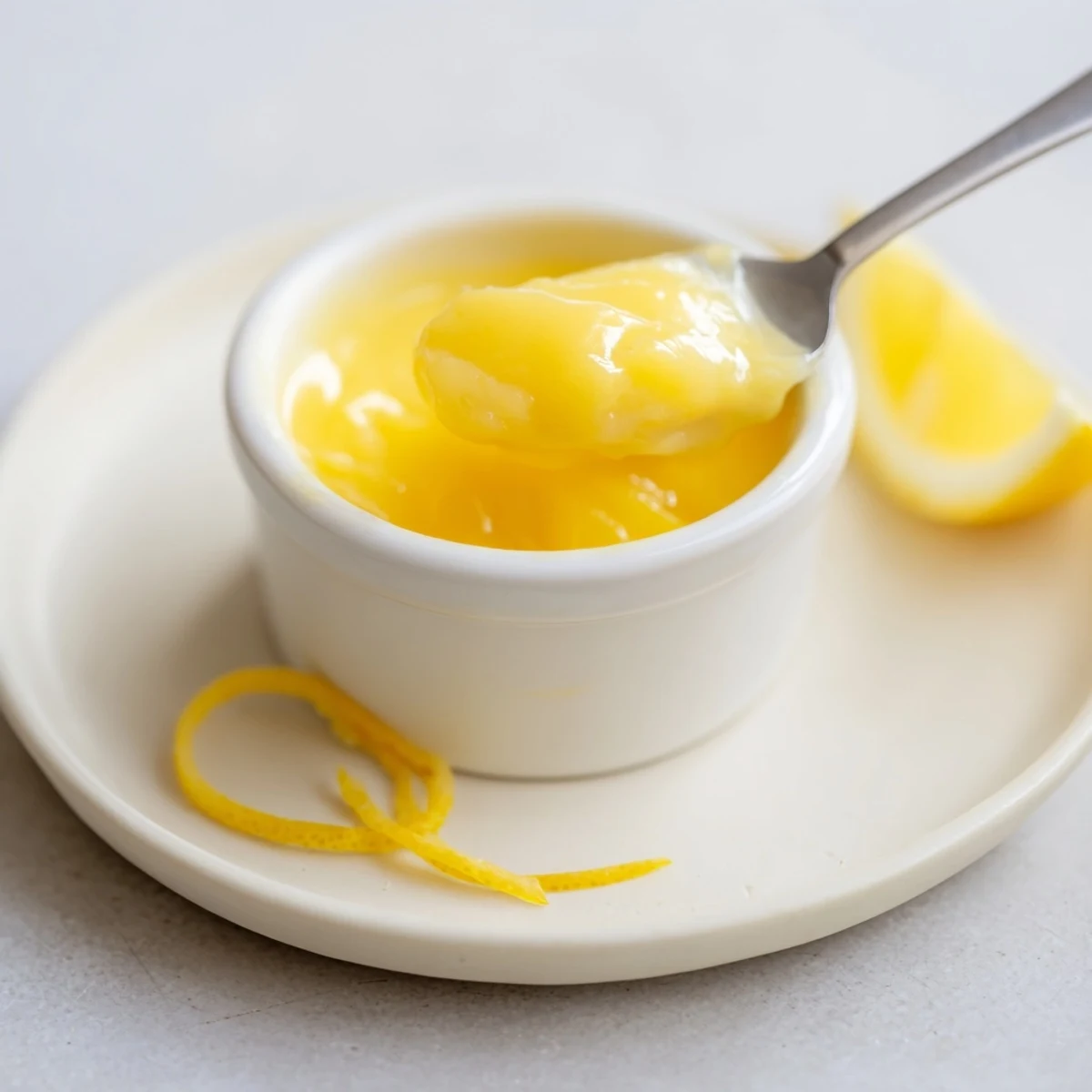 Lemon Curd Recipe: glossy tangy spread cooling in jar, perfect with scones