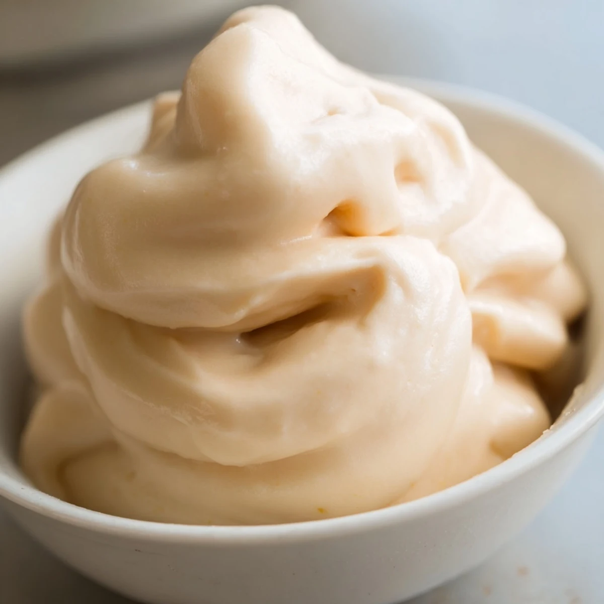 Simple banana nice cream recipe showing velvety scooped dessert in glass bowls with nut butter swirl
