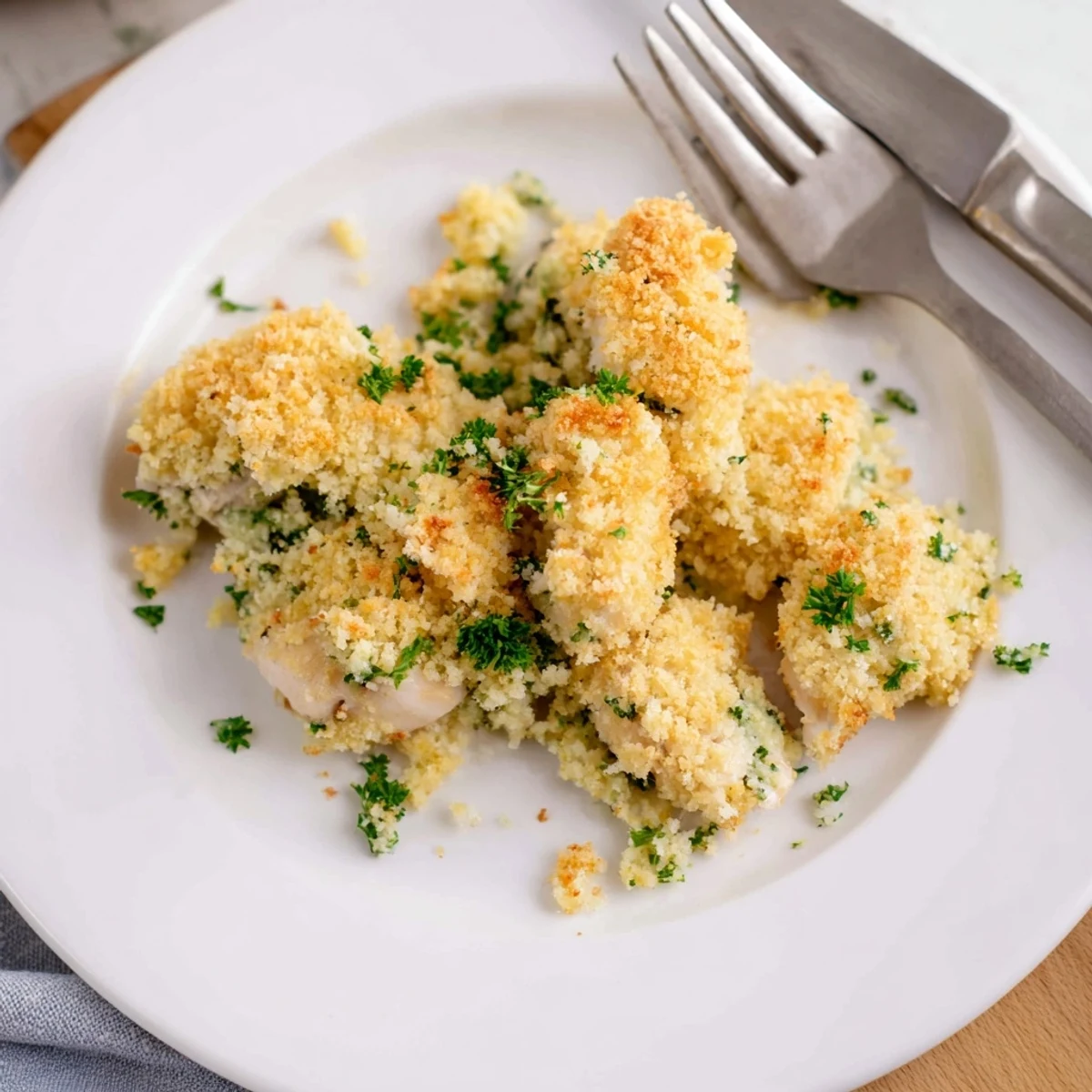 Juicy chicken pieces smothered in buttery garlic sauce in this Chicken Kiev Casserole