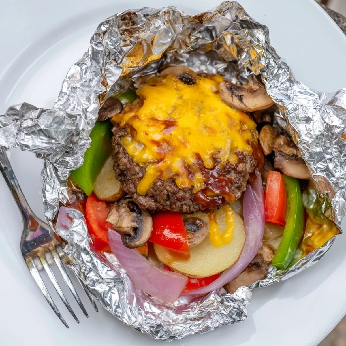 Campfire Cheeseburger Hobo Packets