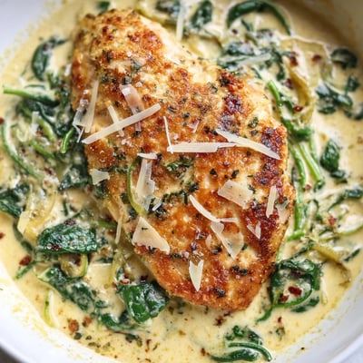 Lemon Parmesan Spinach Chicken